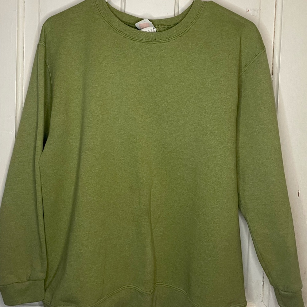 Green crewneck sweater, small/medium, good condition